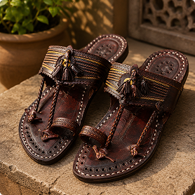 Royal Braided Kolhapuri Chappal